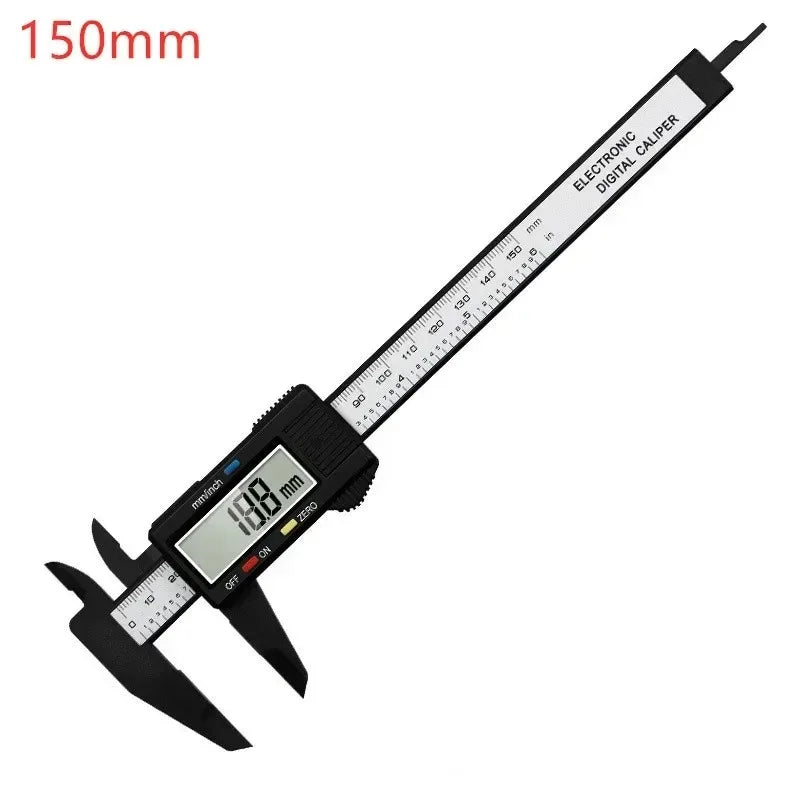 LCD Display 150mm Electronic Digital Caliper Vernier Calipers Gauge Micrometer with Storage Box for Mechanical Component Measure