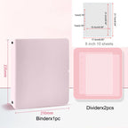 A5 3 Ring Binder Kpop Photocards Holder Photo Album Pocket Sleeves Clear Photo Card Collect Book Loose-leaf Binder Sheet Inserts