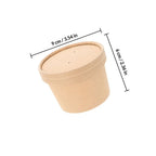 10Sets Ice Cream Bowl Disposable Dessert Cup for Ice Cream Ball Yogurt Pudding Cake Cold Soup Storage Serving Stylish Classic