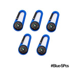 Outdoor Compass Carabiner Mini Camping Keychain Mountaineering Hiking Backpack Buckle with Compass Survival Children Gifts