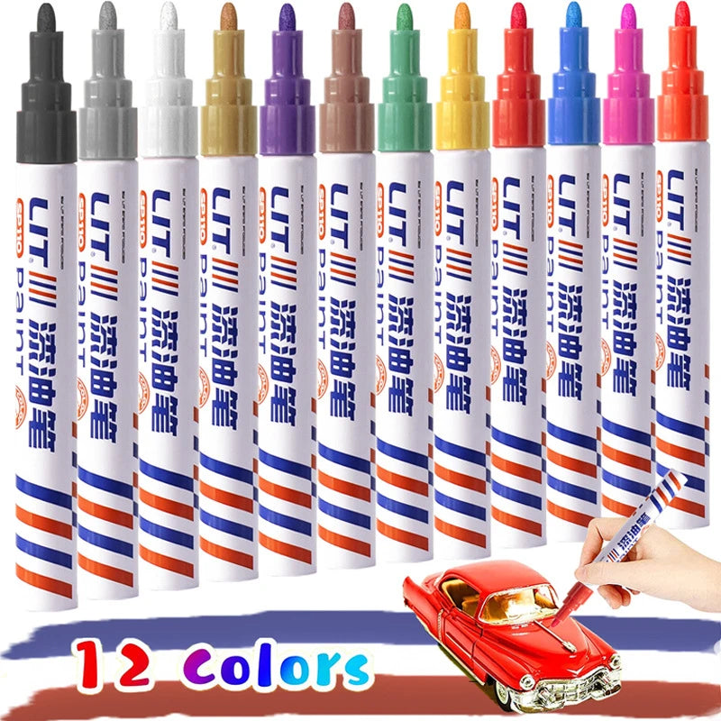 Car Paint Scratch Repair Pen For Cars Coat Scratches Touch Up Remover Tire Oily Mark Pen Waterproof Paint Pencil Car Accessories