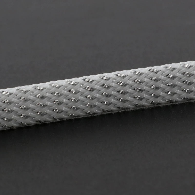 5M Multicolor PET Insulated Braid Sleeving 2mm - 40mm Expandable Wire Cable Sheath Flame-retardant Nylon Braided Mesh Tube DIY