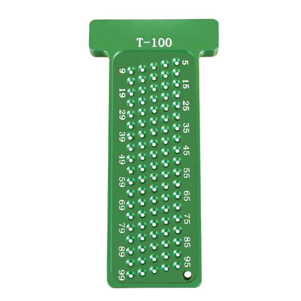 Aluminum Alloy Carpentry T Square Ruler 100mm 4 Inch with Clear Metric and Inch Graduations for Accurate Layout