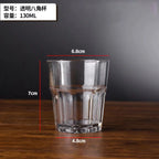 Acrylic Plastic Beer Mug PC Anti-fall Water Cup Heat-resistant Wine Glass Transparent Octagonal Cups KTV Bar Kitchen Restaurant