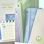 A4 PP File Bag, 3-hole D-ring Binder, Waterproof, Suitable for School, Office, Conference Supplies, Storage and Organization.