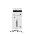 JINHAO 20 Press Fountain Pen Retractable EF/F Nib Plastic With Clip School Supplies PK 10 A1 Stationery Writing Ink Converter