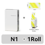 Niimbot N1/B18 Thermal Transfer Label Sticker Printer Mini Label Maker With Ribbon PET Papers For Jewelry Store Cable Cosmetics