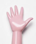 Transparent black Latex Gloves Women's Full Finger Rubber Gloves Wear