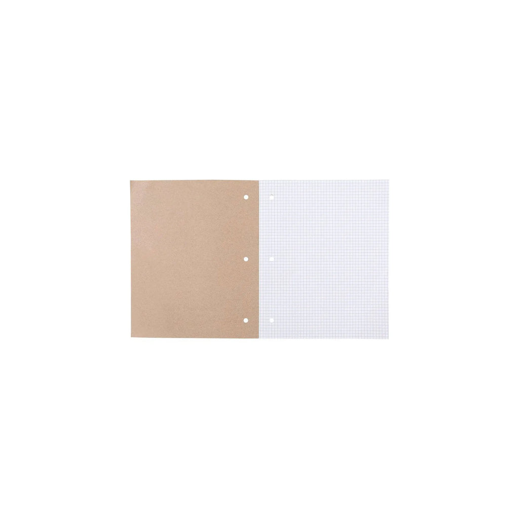 1pcs Reversible Quad Ruled Composition Notebook, Graph Grid Pages, Perforated Sheets, Durable Tape Binding, School College Use