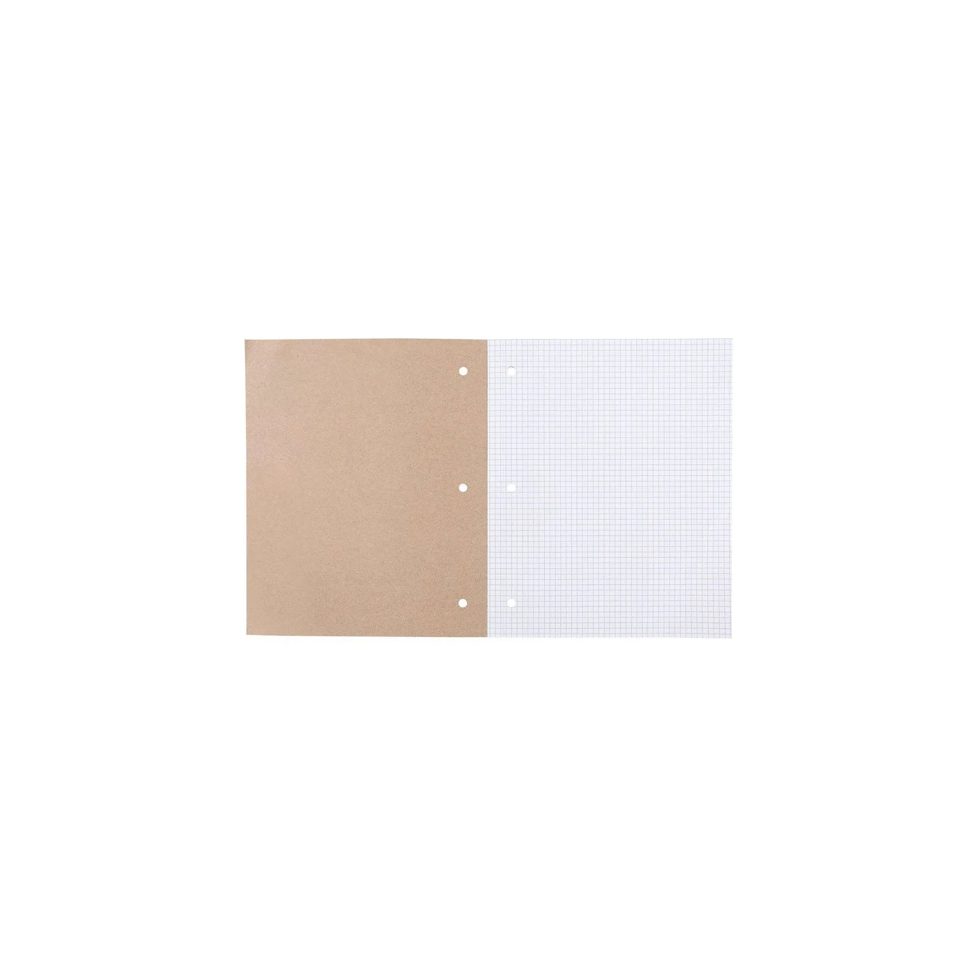 1pcs Reversible Quad Ruled Composition Notebook, Graph Grid Pages, Perforated Sheets, Durable Tape Binding, School College Use