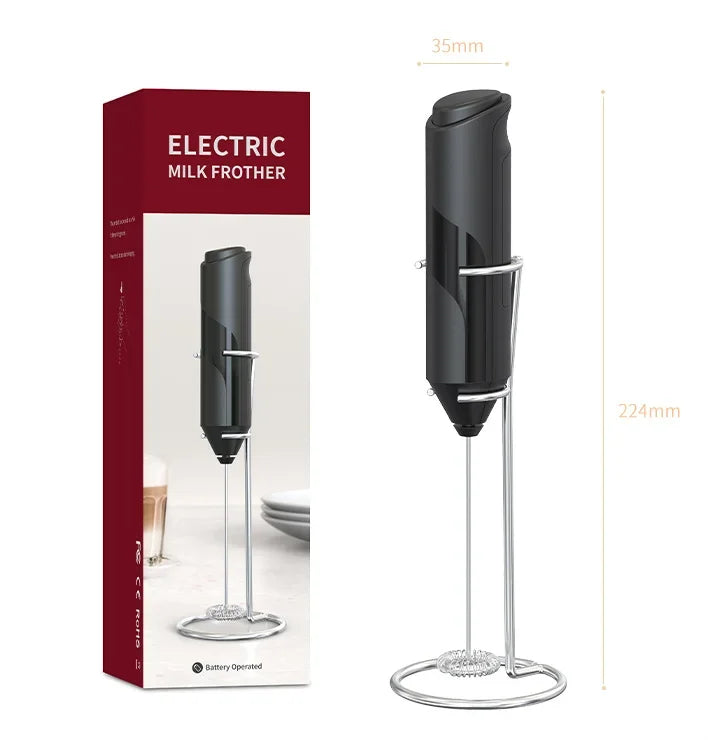 Wireless Electric Coffee Frother, Portable Stirrer, Battery Powered Mini Frother, Egg Beater, Cream Frother
