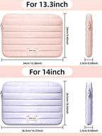 13/14 Inch Puffy Laptop Sleeve Cover Bag For Laptop Cover for MacBook Air iPad Pro Tablet Pouch Bag Fashion Notebook Soft Case
