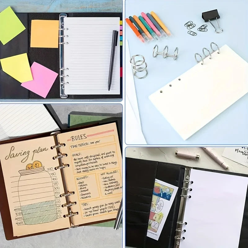Durable Metal Binder with 3 Rings for Notebooks, Photo Albums, and DIY Projects