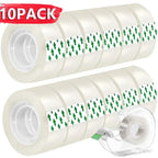 10/5/1 Rolls Premium Transparent Tape 0.8cm 1.2cm 1.8cm Multifuntion High-viscosity Adhesive Tape for Gift Wrapping Packing
