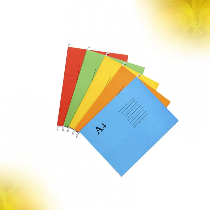 5Pcs A4 Sized Suspension File Folder Hanging File Holder Paper Wear-resistant Frame Documents Organizer Desktop Office folder