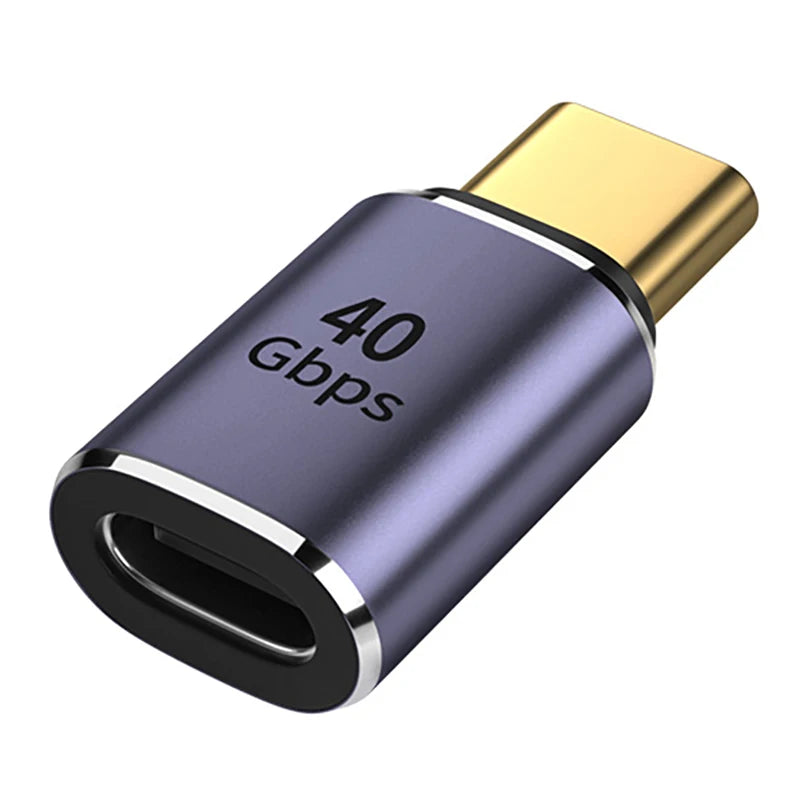 NNBILI USB4.0 40Gbps OTG type C 90 degree 100W 5A USB C to Type C Fast Charging Converter USB C Data Adapter For Macbook 8K60HZ