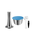 Refillable For Dolce Gusto Capsule Silicone Sleeve Stainless Steel Metal Dolci Gusto Coffee Maker Coffee Scoop Tamper i Cafilas
