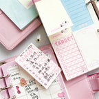 A6 Cute Loose-leaf Colorful Refill Inner Page Line Blank Grid Inner Page Inside Paper Stationery