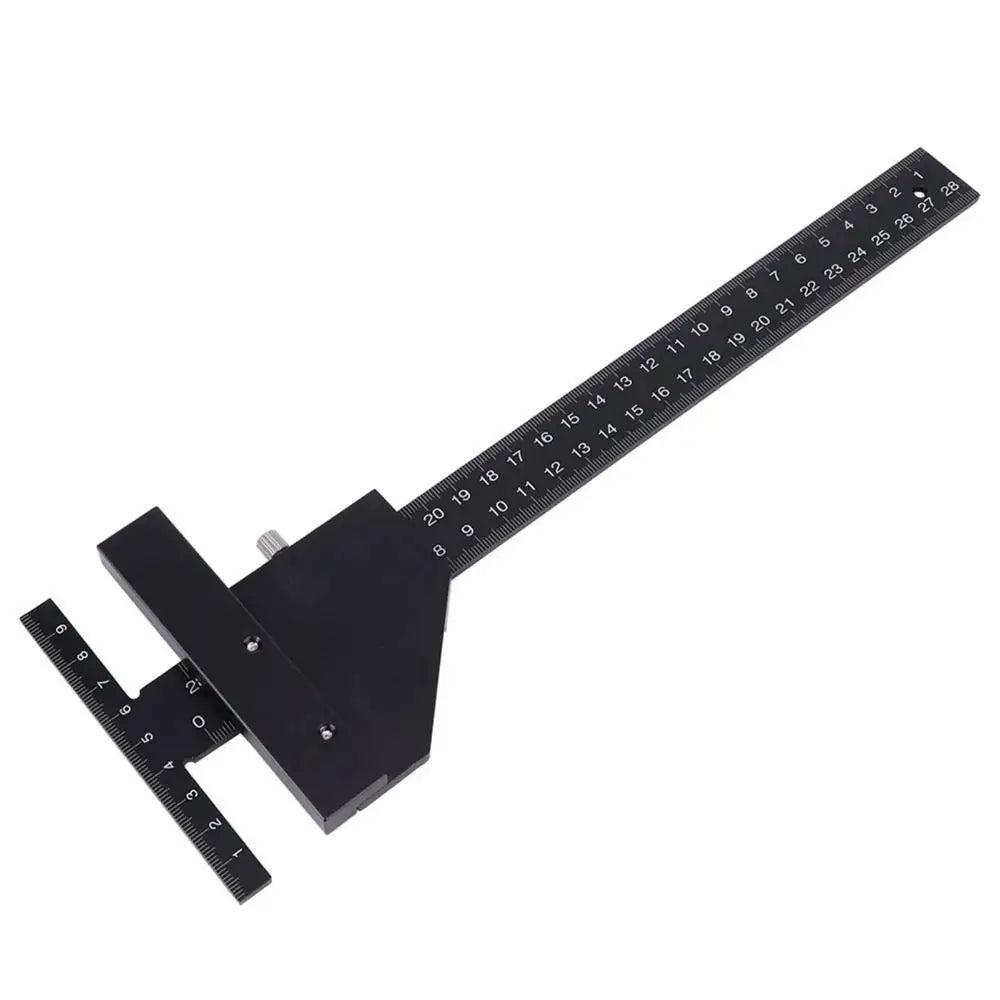 Multifunction Accurate Scale Woodworking Sliding Gauge 0-280mm T Shaped Ruler High-precision Miter Square Scribe Ruler