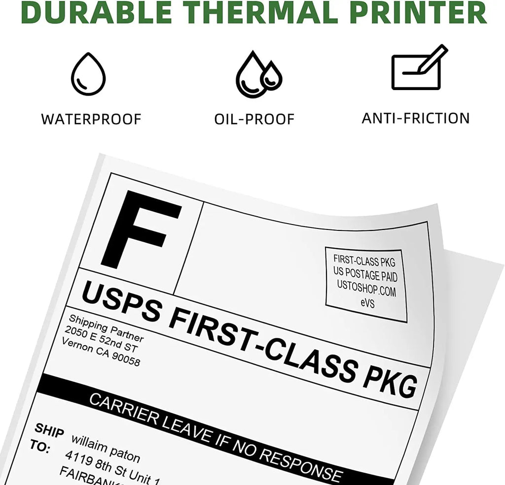 500 Pcs Thermal Shipping Waybill Label Stickers 4x6 A6 For Phomemo Pm-241bt D520bt 246s Portable Labeler Printer Mailing