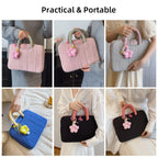 Lightweight Puffy Laptop Sleeve 14/16 Inch Commuter Laptop Briefcase Notebook Sleeve Notebook Case Portable Handbag for Women