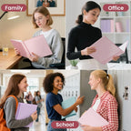 3 Ring Binder 1 Inch 2 Pack, Clear View Binder Three Ring PVC-Free (Fit 8.5x11 Inches) for School or Office Supplies