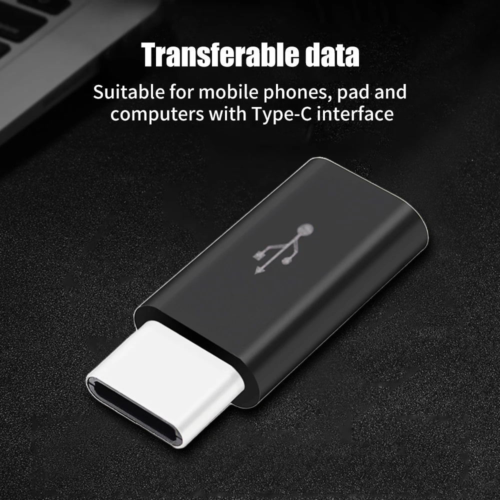 1/3Pcs Micro USB Female To Type C Male Adapter OTG Converter Micro-B To USB-C Connector Charging Cable Adapter Phone Accessories