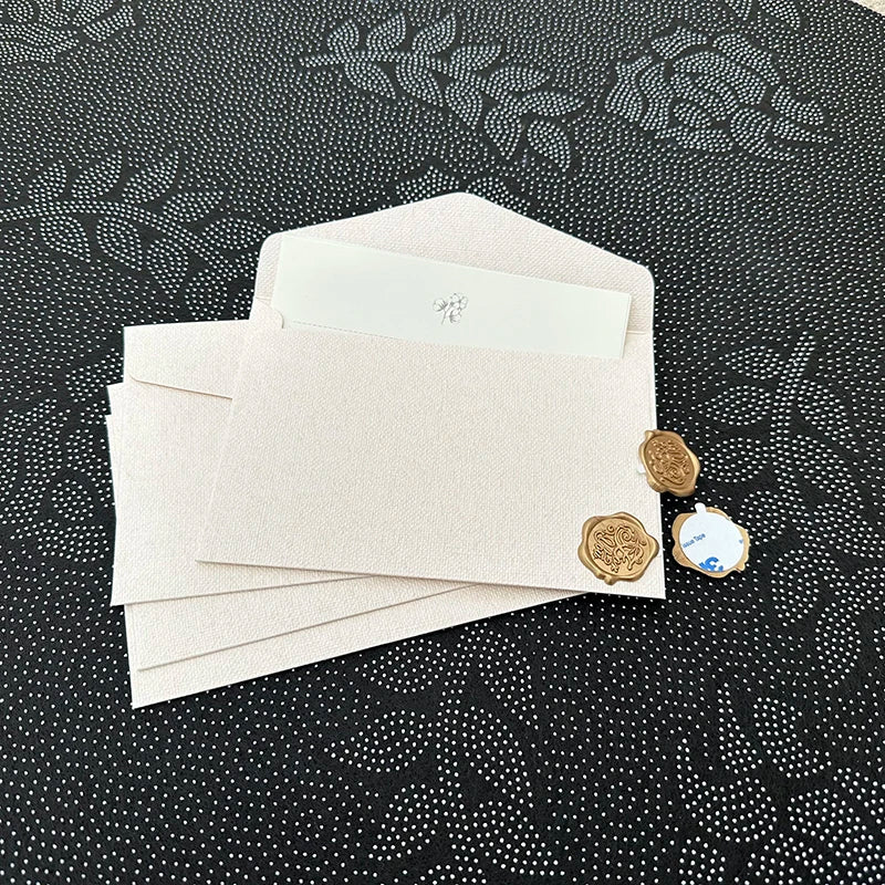 30pcs/lot Thickened Linen Texture Pattern 17.5x12.5cm White Envelope Retro for Invitations Postcards Wedding Business Letters