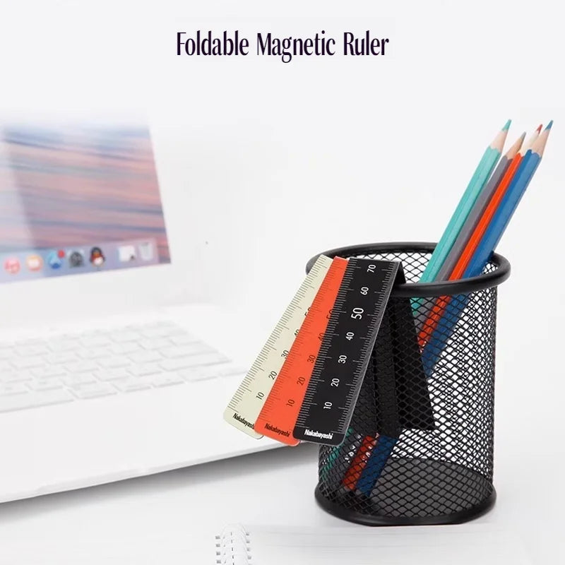 150/250mm Bookmark Rulers Flexible Folding Soft Magnetic Ruler Protable Foldable Pvc Magnetic Rulers Art Tools School Supplies