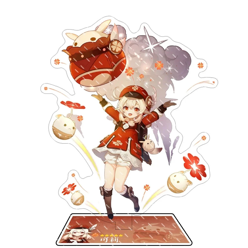 Odette Lohen Flins Durin Mavuika Columbina Xiao Arlecchino Acrylic Anime Model Furina Collect Desktop Decoration Keychains Gift