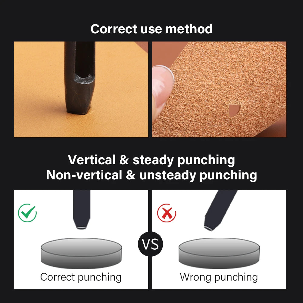 WUTA 5mm Flower Leather Belt Hole Puncher Leather Hollow Punching Tool DIY Craft for Leather Watch Band,Fabric,Plastic,Paper 1pc