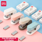 Deli Mini stapler for students, labor-saving stapler, office supplies, portable girl, cute style, stapler, stapler, no. 12 nails