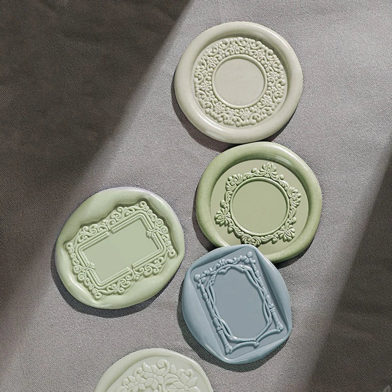 Fire Paint Seal Wax Stamp Heads Photo Frame Series Sealing Wax Stamp Head For DIY Scrapbooking Envelope Wedding Party Invitation