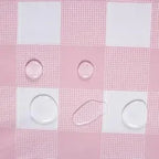 Retro Pink Gingham Tablecloth 54"x108"| Heavy-Duty Waterproof Plastic for Picnics&Coffee Shop Decor |  Party Backdrop