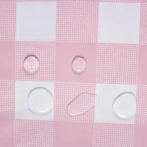 Retro Pink Gingham Tablecloth 54"x108"| Heavy-Duty Waterproof Plastic for Picnics&Coffee Shop Decor |  Party Backdrop