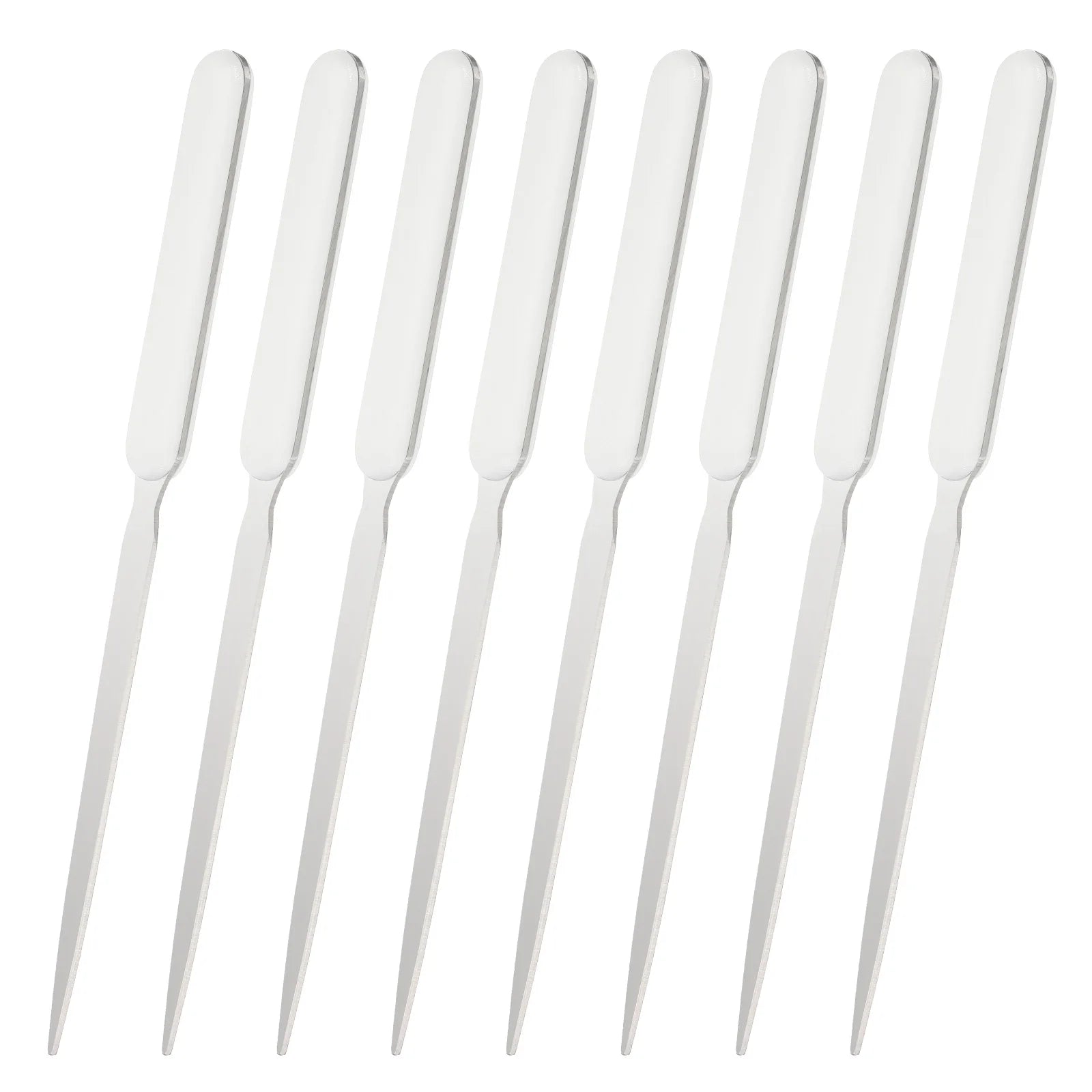 2-8Pcs Letter Opener Stainless Steel Lightweight Handle Envelope Opener Mail Opener Letter Slitter for Package Box Open 4Colors