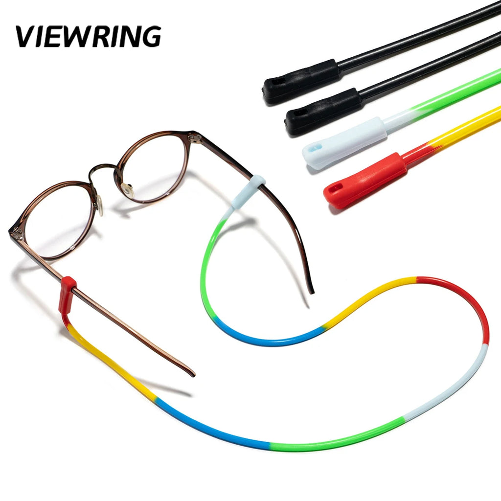 Neutral Silicone Glasses Chain Elastic Anti Slip Eyeglass Lanyard Waterproof Anti Lost Sunglasses Neck Strap Outdoor Sports