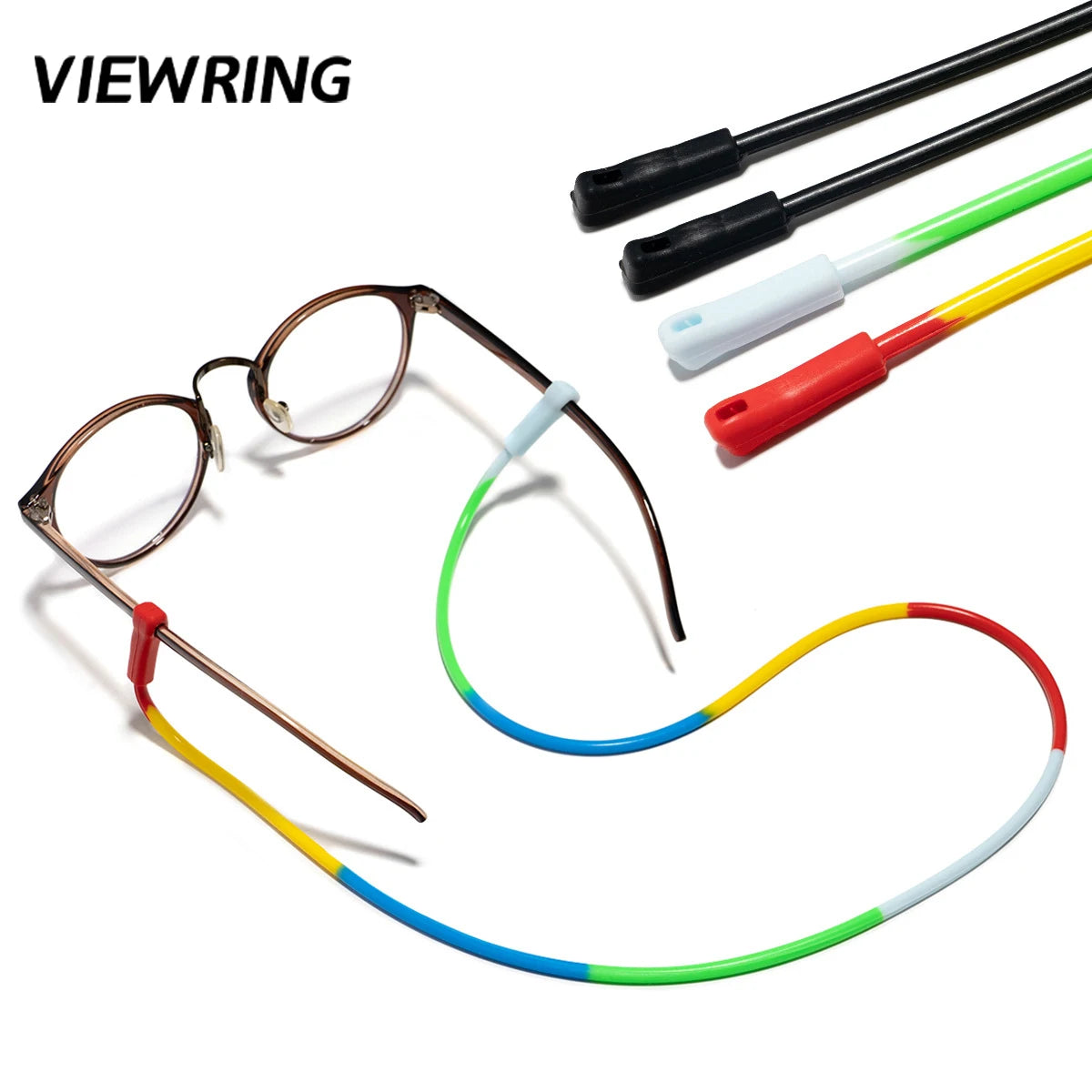 Neutral Silicone Glasses Chain Elastic Anti Slip Eyeglass Lanyard Waterproof Anti Lost Sunglasses Neck Strap Outdoor Sports