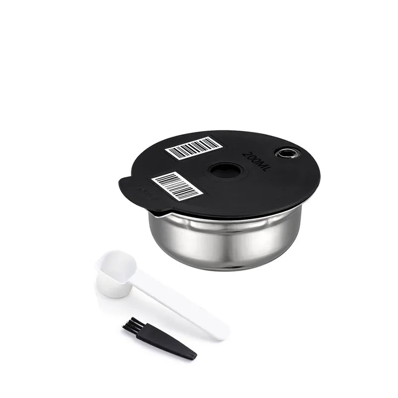 For Bosch Tassimo SUNY  HAPPY VIVY Refillable Coffee Filters Stainless Steel Coffee Capsule Pod Silicone Cover 60/180/200/220ml