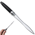 Metal Letter Opener Knife Black Smooth Durable Envelope Cutter for Office Home and Daily Mail Handling Tasks