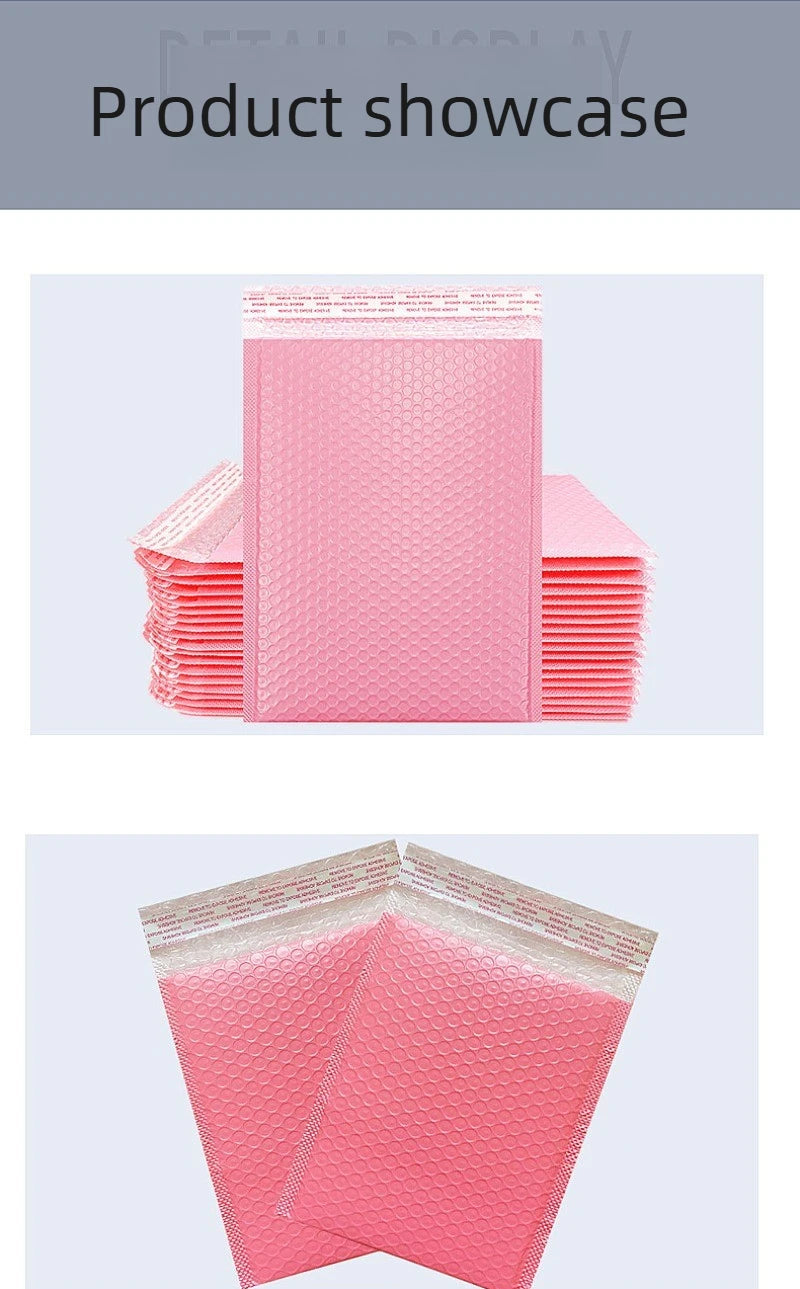 100/1 PCS Pink Poly Bubble Mailers Padded Envelopes Self Seal Padded Envelopes Gift Bags Packaging Envelope School Supplies