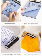 75 Sheets of Plande Note Book Can Be Torn Student Study Memo Hand Account Non-adhesive Notepad Blank Note Book Pocket Stationery