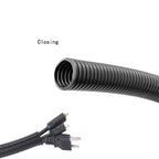 1/3/6M Corrugated Pipe7mm-28mm Car Cable Heat Resistant Insulation Tube Harness Motor Electrical Wire Protection Accessories