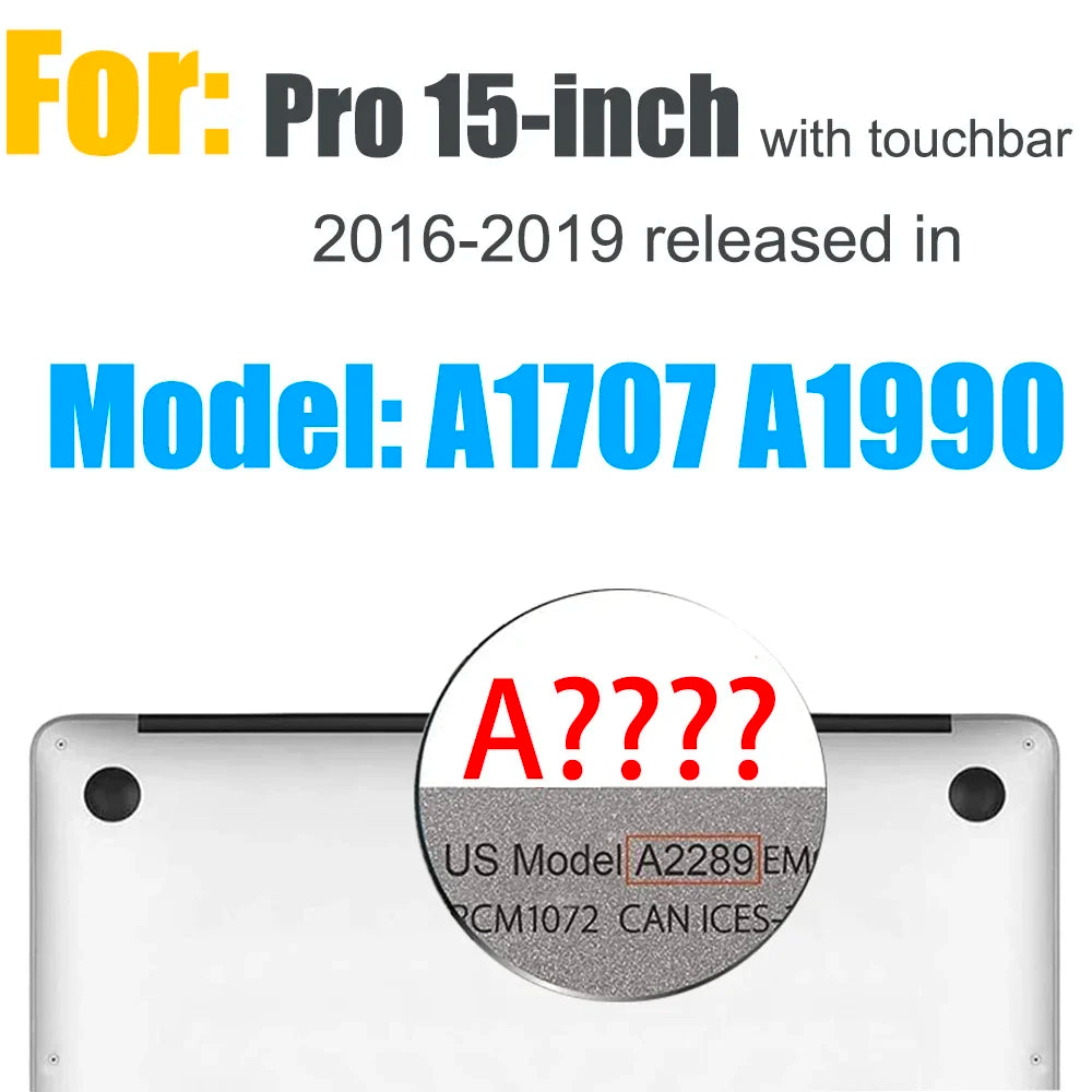 Crystal Hard Case for MacBook Pro Air 13 14 15 16 Inch Protective Case Clear Model A2681 A3113A3114 A2941 A2991 A2442 A2337 A233