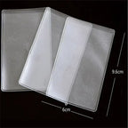 1/5/10PCS Women Men Credit Card case ID Business Card holder bag Protection Document Id Badge Transparent Card Cover Holder PVC