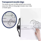 T Square Ruler 45/60/70/80cm Plastic Drafting Ruler Removable T Head Drawing Drafting Tool Design Art Supplies