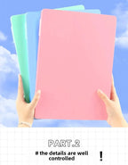 A4 Transparent File Box High Aesthetic Student Test Paper Simple Large Capacity Storage Box Writing Board Office Supplies