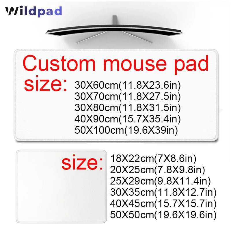 Custom Mouse Pad Print Diy Large Playmat Gaming Customized Mat XXL Size Gamer Office Mousepad OEM Logo Bulk Discounts Desk Mat
