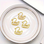 Adorable Duck Shape Paper Clips, Office Organization, and Student Test Paper Management - Durable, Reusable