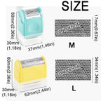 Leakproof Identity Theft Protection Roller Stamp Roller Stamp Portable Manual Roller Stamp Hide ID Garbled Chapter